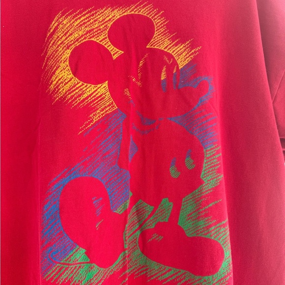 Vintage Mickey Mouse T Shirt Red Adult Large XL Disney Designs VTG
Made in USA - Picture 2 of 3